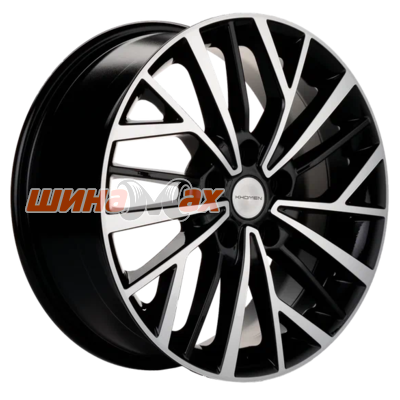 Диск Khomen Wheels KHW1717 (CS75) 7x17/5x114,3 ET45 D60,1  Black-FP