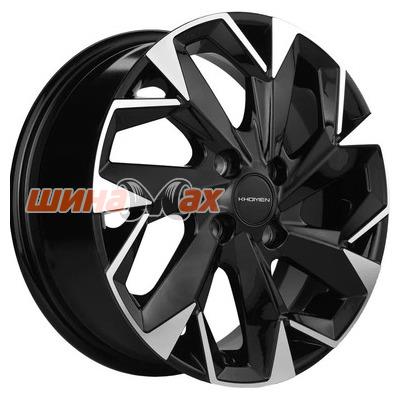 Диск Khomen Wheels KHW1402 (Corolla/X-RAY/Logan) 5,5x14/4x100 ET43 D60,1  Black-FP