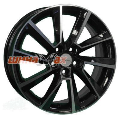 Диск Khomen Wheels KHW1604 (Prius) 6x16/5x100 ET40 D54,1  Black-FP