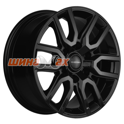 Диск литой Khomen Wheels KHW1723 (JAC T6 Pickup) 8x17/6x139.7 ET30 D106.1 Black