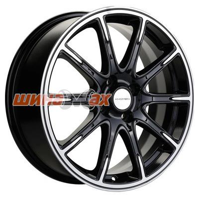 Диск Khomen Wheels KHW1707 (Lada Granta) 6,5x17/4x98 ET38 D58,6  Black-FP