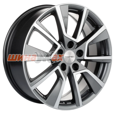 Диск Khomen Wheels KHW1802 (Coolray) 7x18/5x114,3 ET50 D54,1  Gray-FP