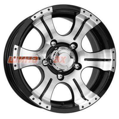 Диск K&K Байконур Джип-рейд (КС465) 8x16/5x139,7 ET-15 D110,1  Алмаз черный