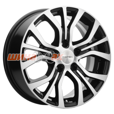 Диск литой Khomen Wheels KHW1608 (Mitsubishi) 6.5x16/5x114.3 ET46 D67.1 Black-FP