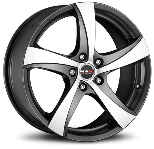 Диски MAK Mistral 7x16 5x108 ET45 ЦО72 цвет Gun Metallic-Mirror Face