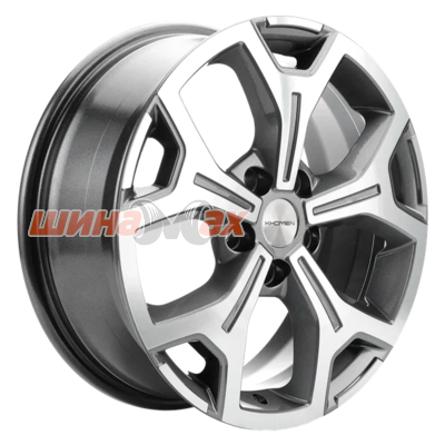 Диск Khomen Wheels KHW1710(2) (VW Multivan) 6,5x17/5x120 ET60 D65,1  Gray-FP