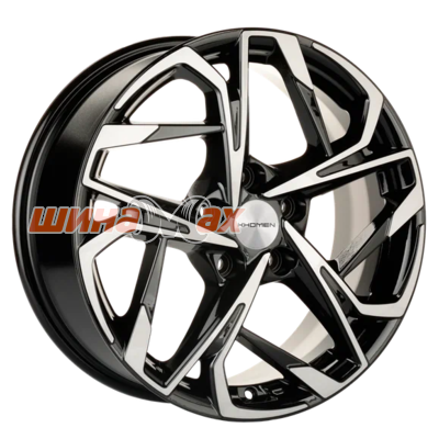 Диск Khomen Wheels KHW1716 (DFM580) 7x17/5x110 ET45 D67,1  Black-FP Диск Khomen Wheels KHW1716 (DFM580) 7x17/5x110 ET45 D67,1  Black-FP