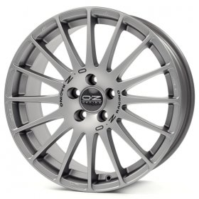 Диски OZ Racing SuperTurismo GT 7.5x17 5x108 ET41 ЦО75 цвет GRIGIO CORSA BLACK LETTERING