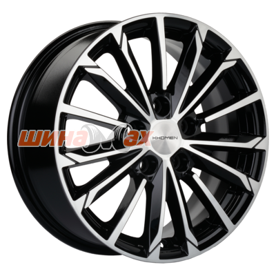 Диск литой Khomen Wheels KHW1611 (Evolute i-Pro) 6.5x16/5x108 ET43 D65.1 Black-FP