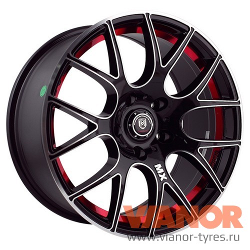 Диски MKW TF-MX 8x17 5x114,3 ET40 ЦО73.1 цвет AM B RED