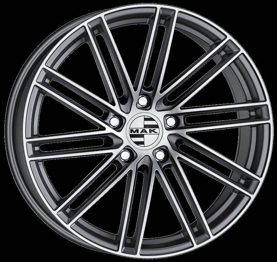 Диски MAK Leipzig 9.5x22 5x112 ET26 ЦО66.45 цвет Gunmetal Mirror Face