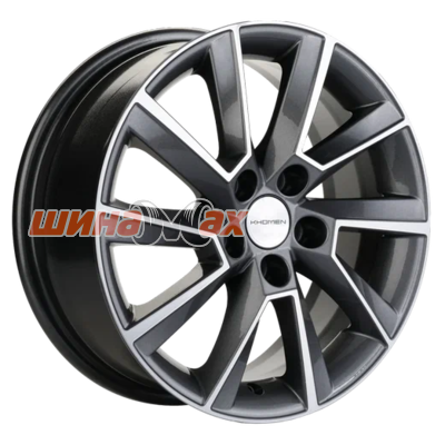 Диск Khomen Wheels KHW1507 (Rapid/Fabia) 6x15/5x100 ET38 D57,1  Gray-FP