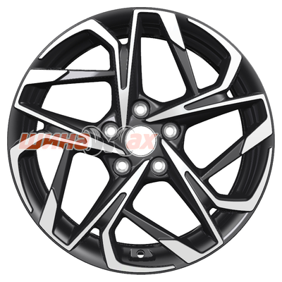 Диск Khomen Wheels KHW1716 (Kodiaq/Tiguan) 7x17/5x112 ET40 D57,1  Black-FP
