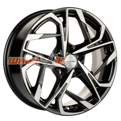 Диск Khomen Wheels KHW1716 (CS75) 7x17/5x114,3 ET45 D60,1  Black-FP