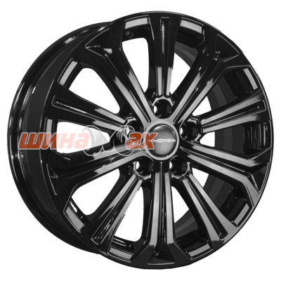 Диск литой Khomen Wheels KHW1610 (Octavia) 6.5x16/5x112 ET50 D57.1 Black