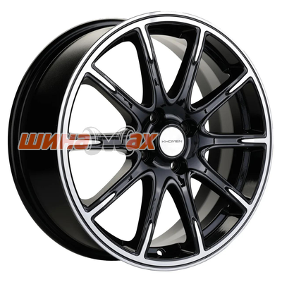 Диск Khomen Wheels KHW1707 (KIA Rio I/II Solaris I/II) 6,5x17/4x100 ET44 D54,1  Black-FP Диск Khomen Wheels KHW1707 (KIA Rio I/II Solaris I/II) 6,5x17/4x100 ET44 D54,1  Black-FP