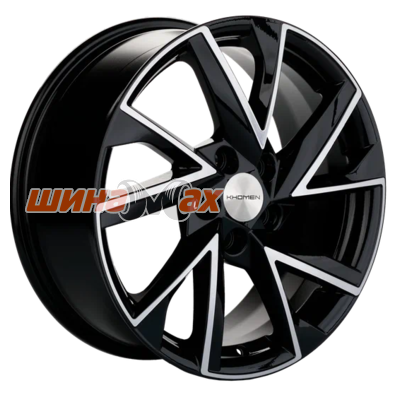 Диск Khomen Wheels KHW1714 (Changan CS55/CS75 FL) 7x17/5x114,3 ET45 D60,1  Black-FP