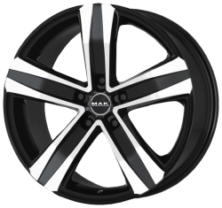 Диски MAK Stone 5 7,5x18 5x108 ET45 ЦО63,4 BLACK MIRROR