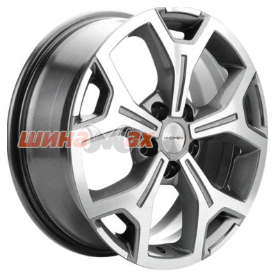 Диск Khomen Wheels KHW1710 (Coolray) 6,5x17/5x114,3 ET45 D54,1  Gray-FP