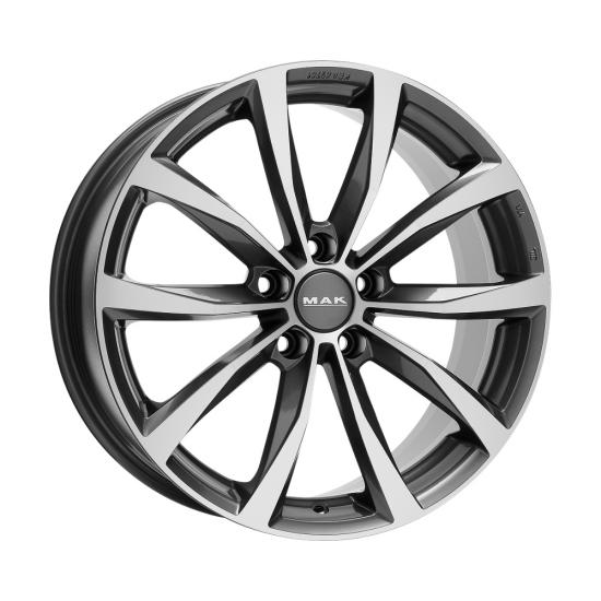 Легкосплавные диски MAK Wolf 7x19 5*112 ET43 Dia57.1 Gunmetal Mirror Face