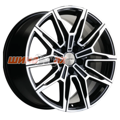 Диск Khomen Wheels KHW1904 (A4/5/6/7 Q3-Q8) 8,5x19/5x112 ET30 D66,6  Black-FP