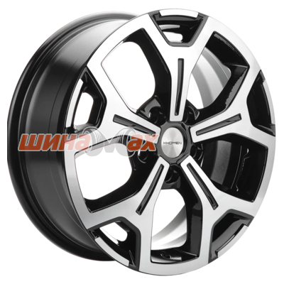 Диск Khomen Wheels KHW1710 (Coolray) 6,5x17/5x114,3 ET45 D54,1  Black-FP