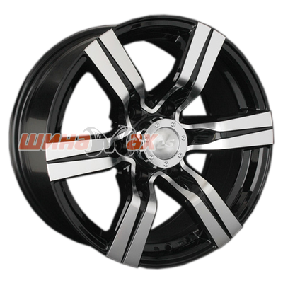 Диск LS 767 8x17/6x139,7 ET10 D106,1  BKF (конус, Колпак+лого)