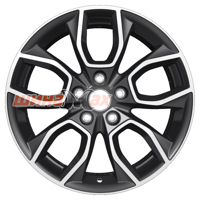 Диск Khomen Wheels KHW1713 (SantaFe) 7x17/5x114,3 ET47 D67,1  Black-FP