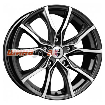 Диск K&K Твист-оригинал (КС697М) 7,5x17/5x114,3 ET46 D67,1  Алмаз черный
