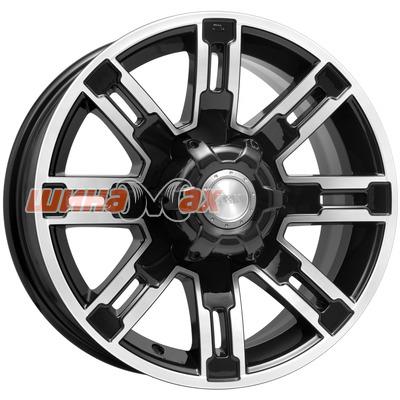 Диск K&K Полюс (КС609) 7,5x16/6x139,7 ET30 D100,1  Алмаз черный Диск K&K Полюс (КС609) 7,5x16/6x139,7 ET30 D100,1  Алмаз черный
