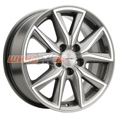 Диск Khomen Wheels KHW1706 (Jac/Москвич 3) 7x17/5x108 ET40 D54,1  Gray-FP