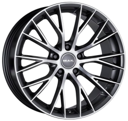 Диски MAK Munchen 8,5x20 5x120 ET30 ЦО72,6 Gun Metallic-Mirror Face