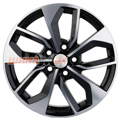 Диск Khomen Wheels KHW1703 (Tiguan) 7x17/5x112 ET40 D57,1  Black-FP