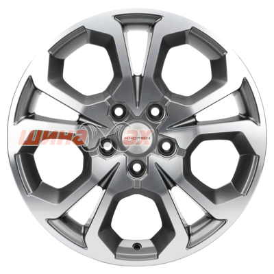 Диск Khomen Wheels KHW1711 (Arkana/Kaptur) 6,5x17/5x114,3 ET50 D66,1  Gray-FP