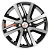 Диск Khomen Wheels KHW1609 (Xray) 6x16/4x100 ET41 D60,1  Black-FP