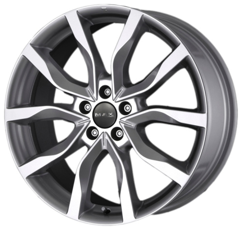 Диски MAK Wolf 7.5x18 5x112 ET51 ЦО57.1 цвет Gun Metallic-Mirror Face