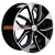 Диск Khomen Wheels KHW1703 (Jac/Москвич 3) 7x17/5x108 ET40 D54,1  Black-FP