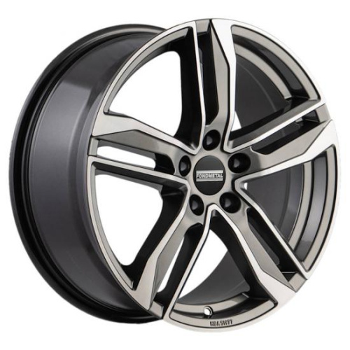 Легкосплавные диски Fondmetal Hexis 8x18 5*112 ET40 Dia66.5 Titanium Glossy Machined